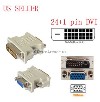 25pin (24+1) DVI-D male to 15pin VGA female Adapter