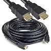25ft HDMI (M) to HDMI (M) Video-Audio Cable with Gold-Plated Connectors (Black)
