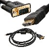 6 ft Gold Plated HDTV HDMI to VGA male HD15 Adapter Cable for PC or TV