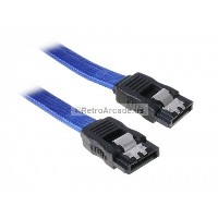24" Serial ATA (SATA) Drive Cable (Blue) with locking tabs