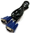 VGA Monitor Cable MM male to male ends and inline EMI ferrite core filter
