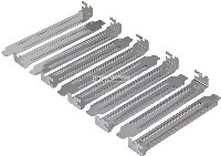 Aluminum Full Profile Blanking Expansion Slot Plate Covers, 10 Pack, PLATEBLANK
