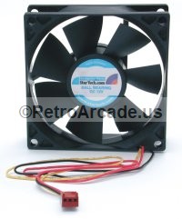 80MM PC CASE COOLING FAN WITH, 12V TACHOMETER 3PIN, 3.15" Height x 3.15" Width.