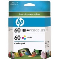 HP No.60 Black - Tricolor Ink Cartridge For D2530, D2500 and F4200 Machines, 60 INK CARTRIDGE RETAIL COMBO PACK