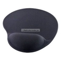 Black comfort wrist support mouse pad