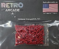 100 pack red vinyl insulated 22-18 AWG butt wire splice connector