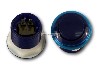 Arcade Game two color, edge transparency round Pushbutton (Blue)