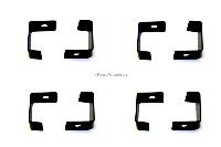Arcade Game Powdered Coated Black Glass Clip for Cocktail Machines, set of 8