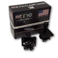 Competition Style Arcade Joystick, Black, 8-way Only Operation, Elliptical Black Handle, Precision 8-way, Price Each