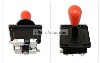 Happ Competition Style Arcade Joystick RED Switchable from 8-way to 4-way operation, Elliptical Red Handle, Precision 8-way