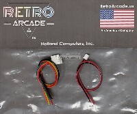 Replacement Joystick Cable Set, (2)PIN and (5)PIN Cables, Each with Loose Wire Connections