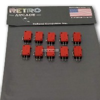 Zippy Microswitch used for switch function in most arcade push buttons, 10 Pack