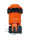 Pushbutton with Horizontal Microswitch (Orange),  by RetroArcade.us