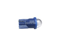 Pinball replacement bulb LED 6.3 volt AC, 555 clear wedge base T10 Cool Blue Short