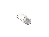 Pinball replacement bulb LED 6.3 volt AC, 555 clear wedge base T10 Cool White