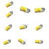 10 Pack Pinball replacement bulb LED 6.3 volt AC, 555 clear wedge base T10 Cool Yellow