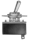 TOGGLE SWITCH 0.435 in MOUNT SPST 125 VAC Toggle Switches, Standard, 0.435 in mount, Voltage Rating: 125 VAC, Contact Type: SPST