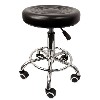 Arcade stool adjustable roller chair seat for cocktail or sit down style arcade games, Black