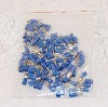 100 piece .187 terminal spade crimp connector set for JAMMA harnesses (Blue) 16-14 AWG wire