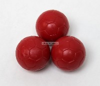 Red 35mm 3-packTextured Replacement Soccer Ball Style Foosball