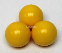 Yellow 35mm 3-pack smooth Replacement Soccer Ball Style Foosball