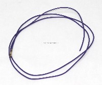 22 AWG stranded button hook up wire .187 quick connect, 3 feet Purple, Jamma