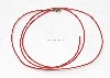 22 AWG stranded hook up wire with .187 quick connect, 3 feet, Red