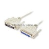 15ft long DB25 Male to Female Bi-Directional Parallel RS232 Serial Cable
