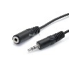 6FT MULTIMEDIA EXTENSION, STRAIGHT WITH 3.5MM STEREO JACK, Stereo Extension Audio Cable - M, F