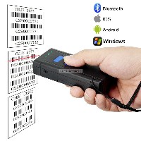Wireless Bluetooth Barcode Scanner,Symcode Mini Portable Barcode Reader Scanner