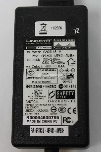 USED Linksys-Cisco Power Adapter - SA06L48-V - GPSASU-48P401-AM5BH - 48V 0.4A Output