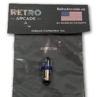 10 Pack Blue Pinball 6.3 Volt AC LED Round Replacement Bulbs 44/47 Bayonet Base BA9S