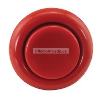 Short Red Flipper Button for Stern and other Pinball games (button only, nut sold separately)