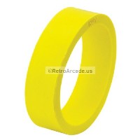 Yellow Flipper Rubber, 1.5 inch x .5 inch, 45 Durometer, for Stern Pinball