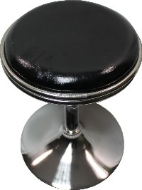 Arcade stool adjustable chair seat for cocktail or sit down style arcade games, Black