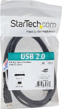 6FT Premium USB 2.0 AB High Speed Certified Device Cable