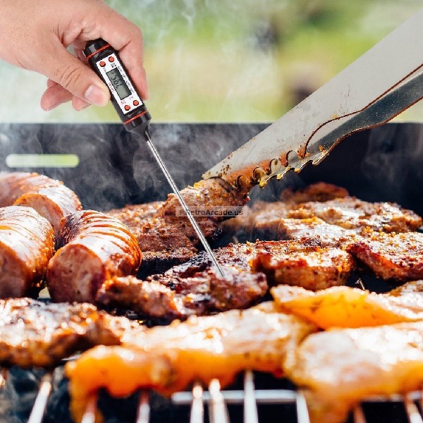 digital meat thermometer cooking food kitchen